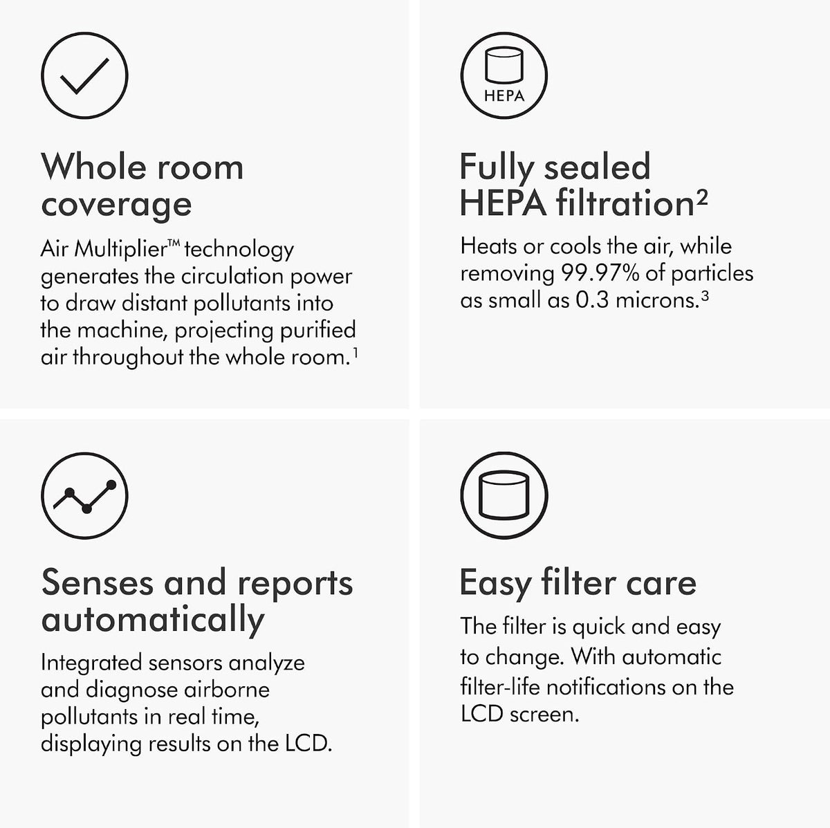 Dyson Purifier Hot+Cool HP07 Air Purifier, Heater, and Fan