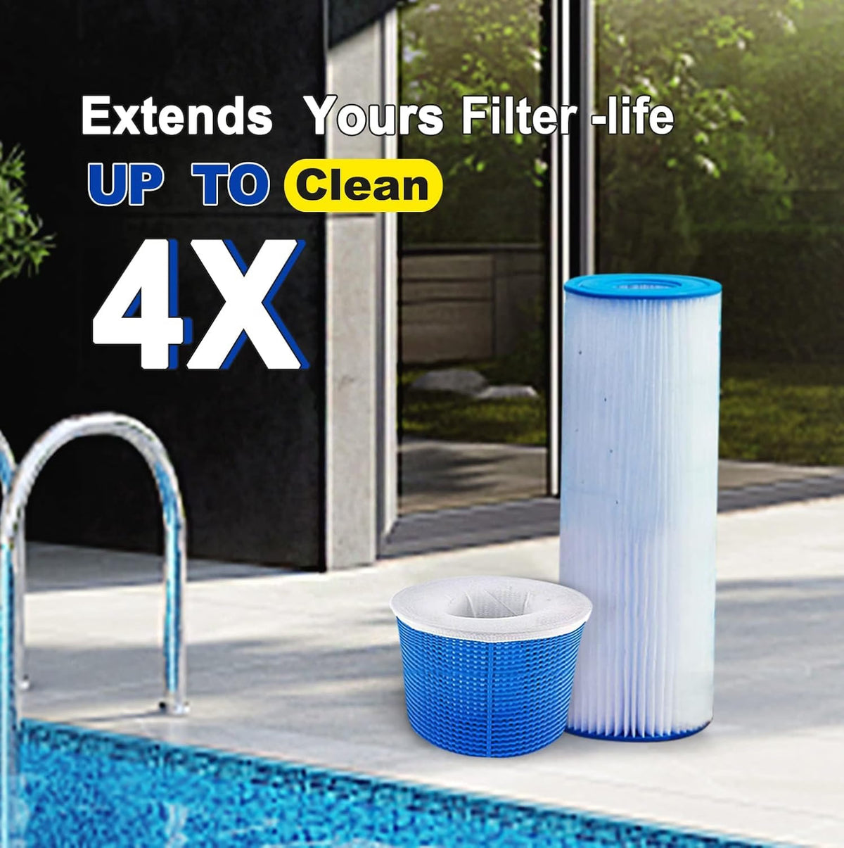WISHDIAM 40-Pack Pool Skimmer Socks, Fine Mesh Filter Basket Socks for In-Ground & Above-Ground Pools, Hot Tub Filter Socks for Catching Leaves, Hair & Debris