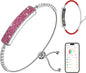 Smart Bracelet for Women - Fitness Tracker with Heart Rate, Sleep & Step Counter, 1ATM Water Resistant, Multi-Sport Modes, Free App Compatible, Comes with 2 Replacement Bands, Pink