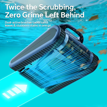 Cordless Robotic Pool Cleaner for Inground & Above Ground Pools, 180W Brushless Motor, 180-Minute Runtime, Wall-Climbing Pool Vacuum, SAT30