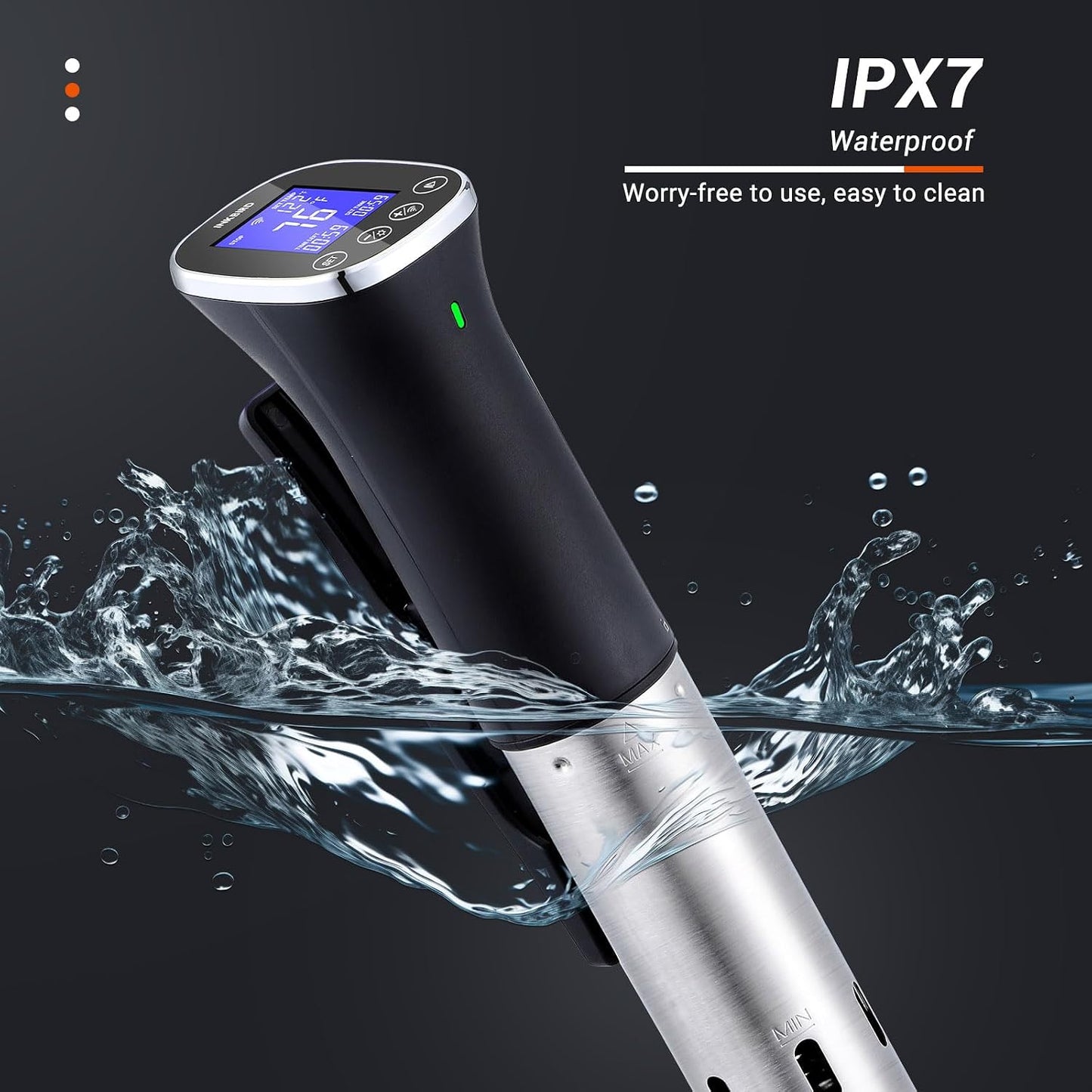 INKBIRD WiFi Immersion Circulator for Sous Vide, 1000W IPX7 Waterproof Precision Cooker with App Control
