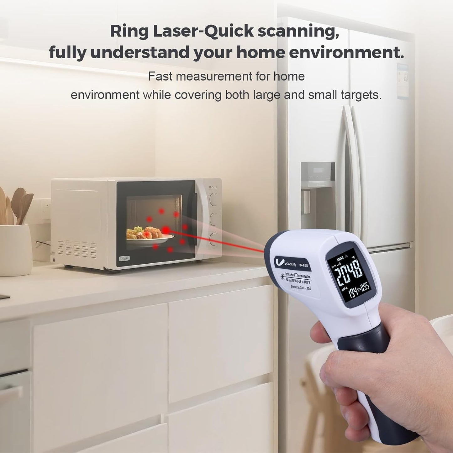 VCooklify Infrared Thermometer Gun -58°F to 1400°F