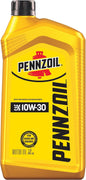 Pennzoil Conventional 10W-30 Motor Oil, 1 Quart, Multi-Grade Engine Oil for Cars, Trucks & UTVs