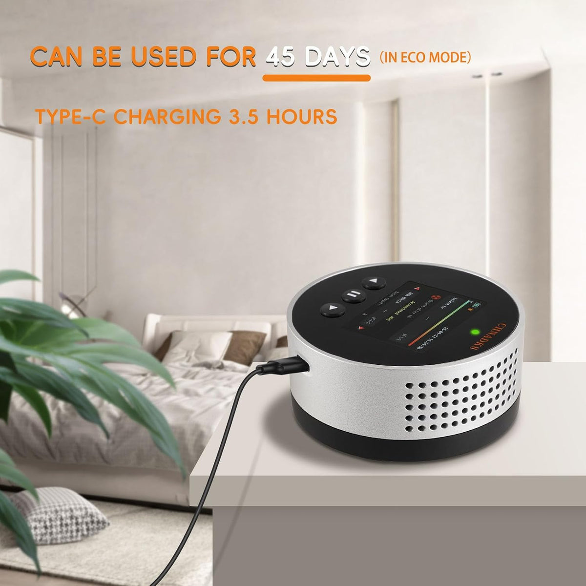 Radon Detector | 20-Year Radon Sensor | Long-Life Home Air Quality Monitor