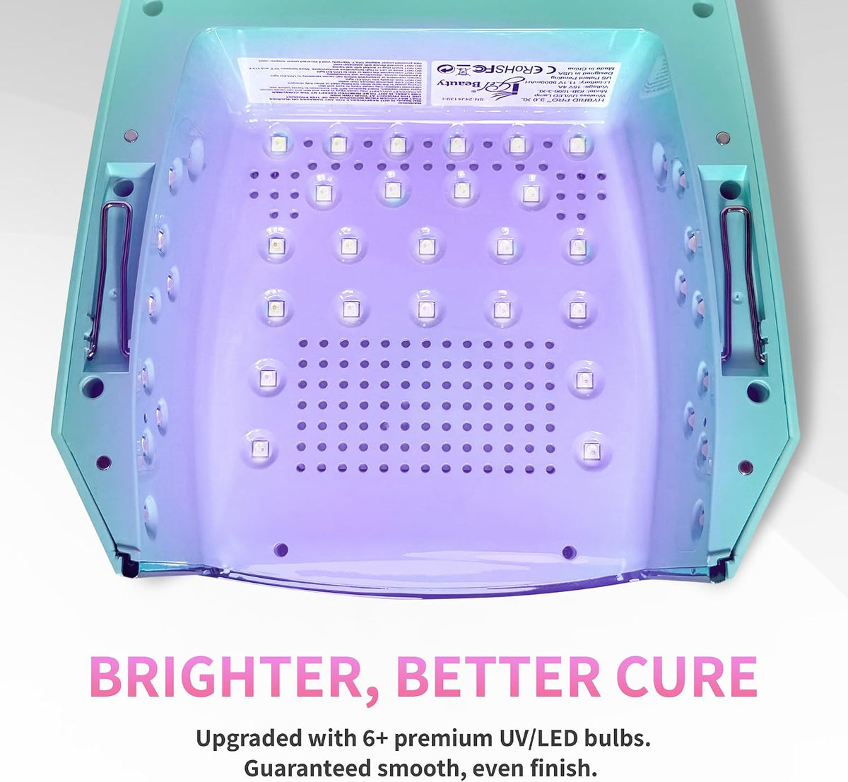iGel Beauty Hybrid PRO 3.0 XL UV/LED Nail Lamp – Wireless Rechargeable 48W Nail Dryer, Extra Wide Full-Hand Curing, 9000mAh Battery, Smart Timer & Builder Gel Mode, Cordless Professional Lamp