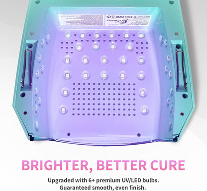iGel Beauty Hybrid PRO 3.0 XL UV/LED Nail Lamp – Wireless Rechargeable 48W Nail Dryer, Extra Wide Full-Hand Curing, 9000mAh Battery, Smart Timer & Builder Gel Mode, Cordless Professional Lamp