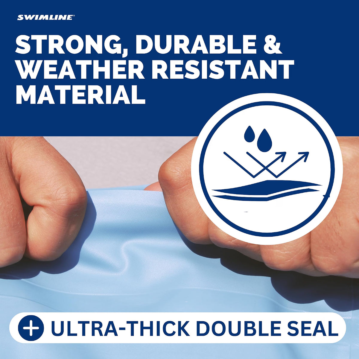 Swimline 4 x 4 Foot Air Pillow, 3-Pack, Heavy-Duty Vinyl Pool Winterizing Air Pillows for Pool Cover Protection, Blue