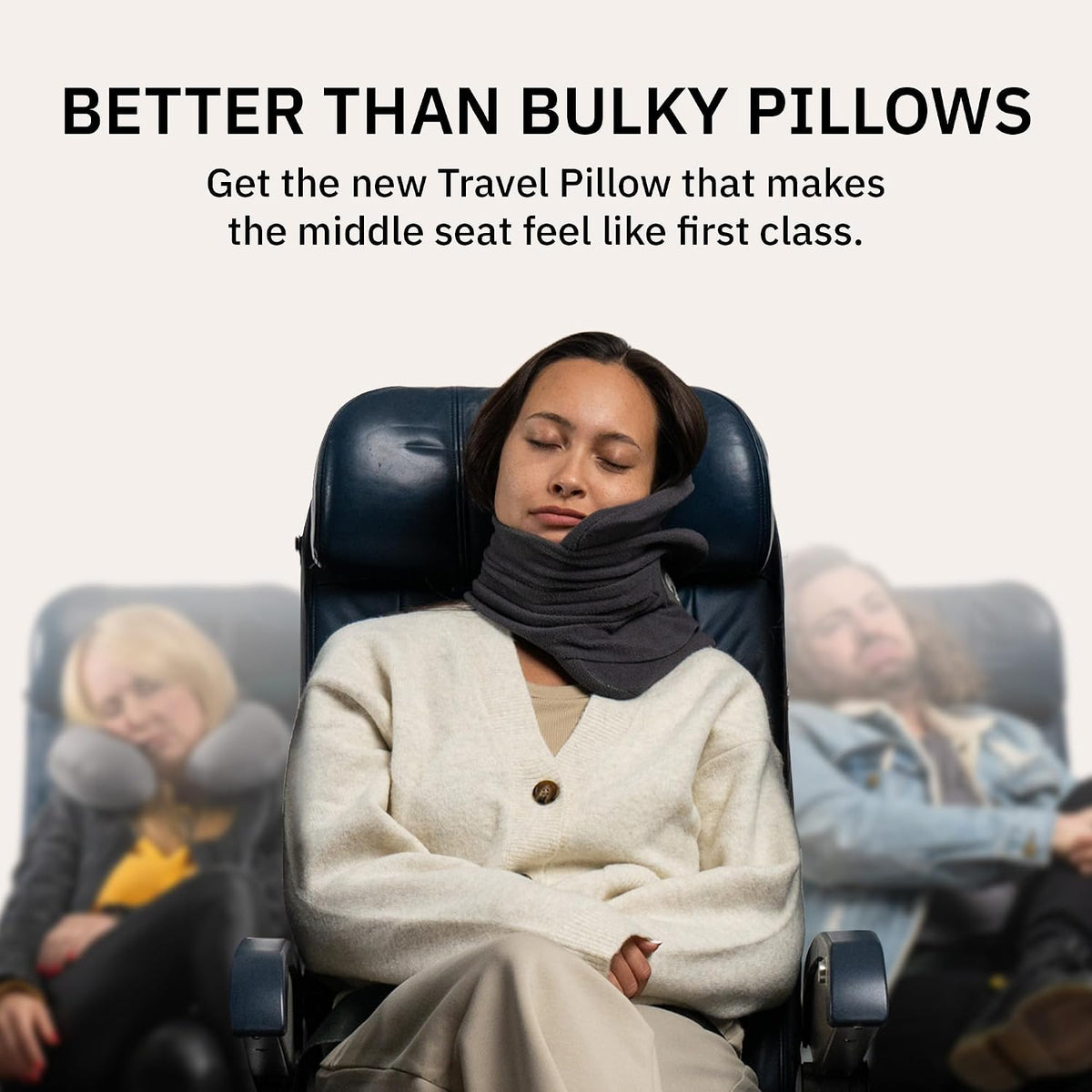 Trtl Pillow - Scientifically Proven Neck Support Travel Pillow for Airplanes - Lightweight and Machine Washable - Ergonomic Design for Traveling on Cars and Trains - Black