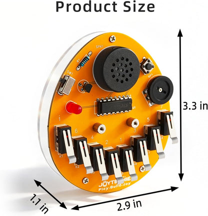 DIY 8-Key Electronic Kalimba Soldering Practice Kit with 8 Tone Modes for Electronics Learning, STEM Project for School Education, Home & Office Relaxing by JOYTECHIE