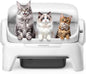 Meowant Extra Large Automatic Litter Box Infrared Scanning and Anti-Pinch Self Cleaning Litter Box for Multiple Cats, Open Top Design with APP Control, 12L Waste Bin, Odor Free, XXXL Space