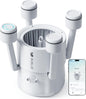 BUBLUE F10 Robotic Pool Surface Skimmer – App Controlled AI Navigation Pool Cleaner, Space White