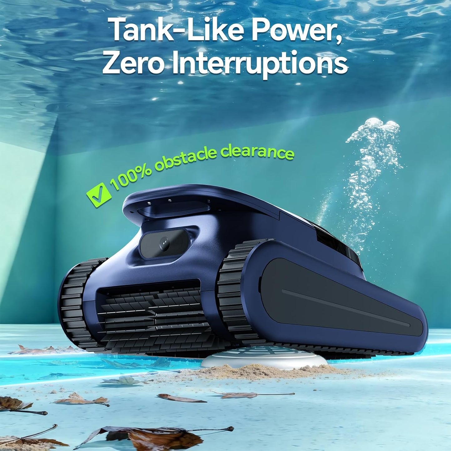 Cordless Robotic Pool Cleaner for Inground & Above Ground Pools, 180W Brushless Motor, 180-Minute Runtime, Wall-Climbing Pool Vacuum, SAT30