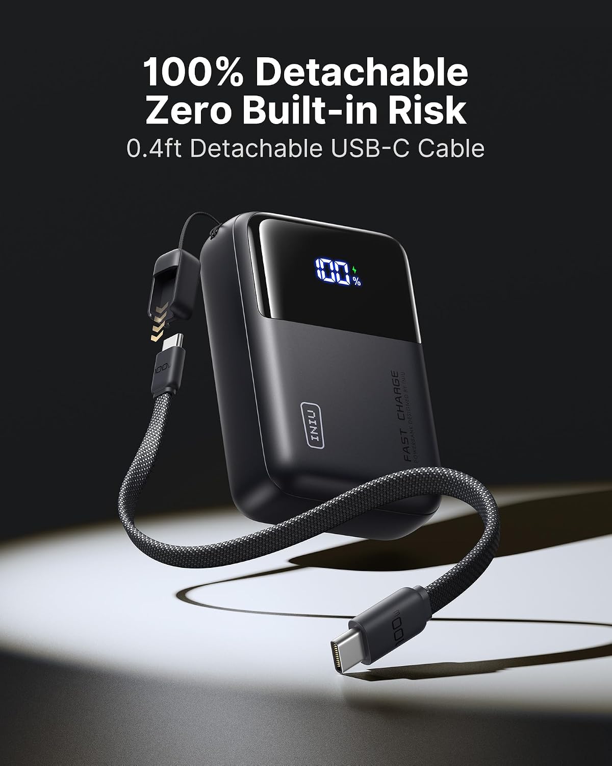 Batería Externa para Portátil INIU, la más pequeña de 25000mAh con Carga Rápida de 100W