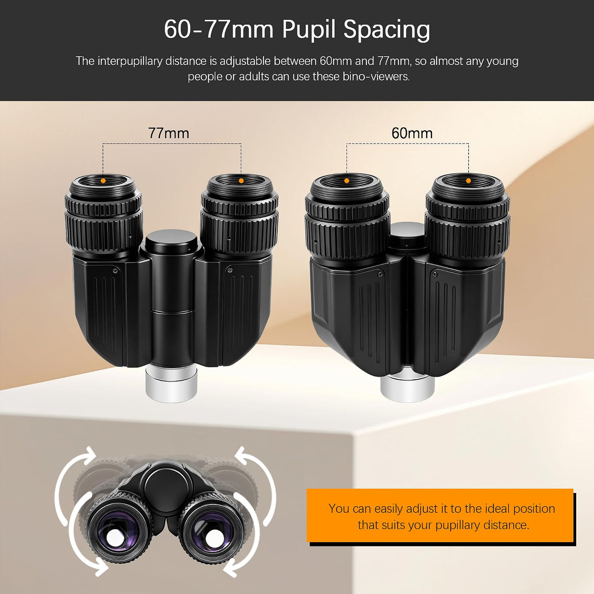 Astromania Stereo Binoviewer for 1.25" Telescope Eyepieces, Binocular Viewer with Two 32mm Plossl Eyepieces, 1.85x & 3x Correctors, Multi-Coated BAK-4 Prisms