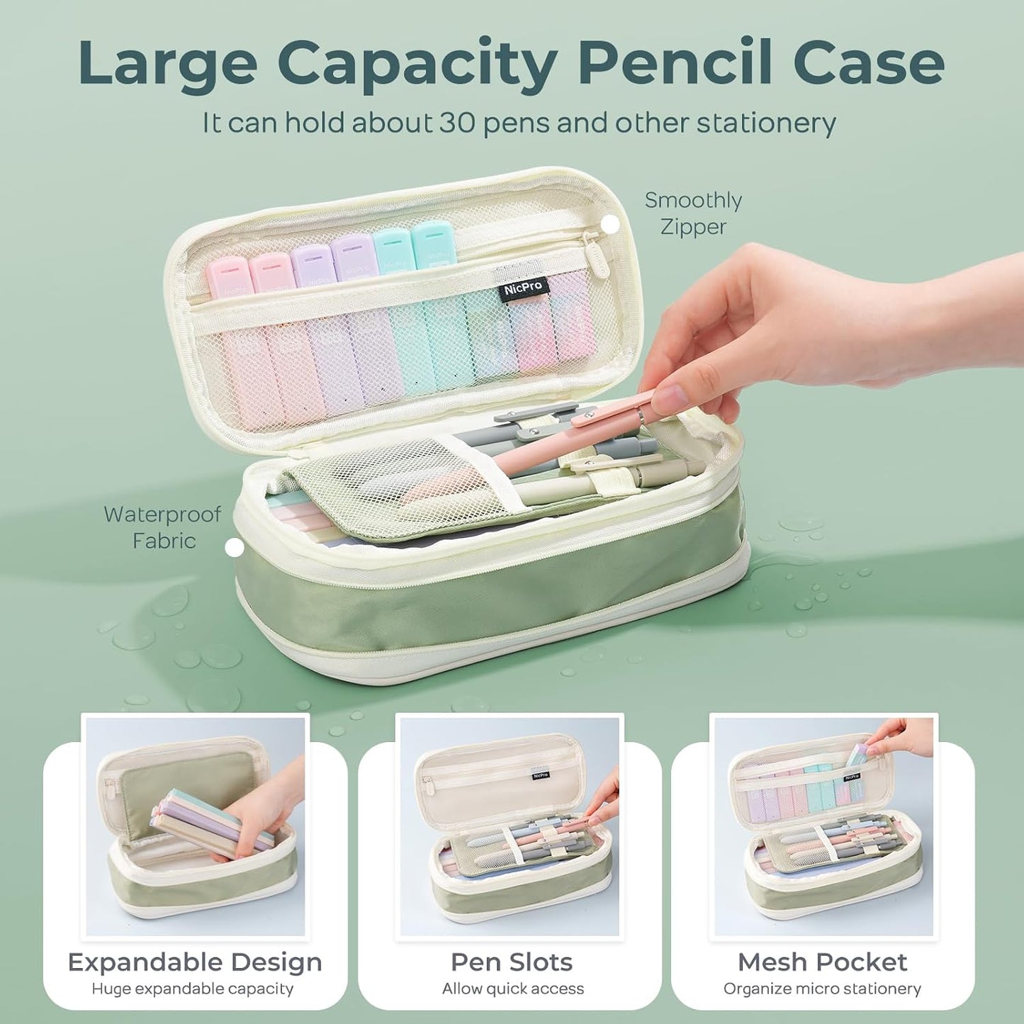 Nicpro Aesthetic School Supplies Stationery Set 39-Piece