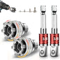 HyperionFlo Essentials 2-Piece Adjustable Universal Socket Wrench Tool Set, 10–19 mm Multi-Function Socket with 3/8-Inch Drive Adapter