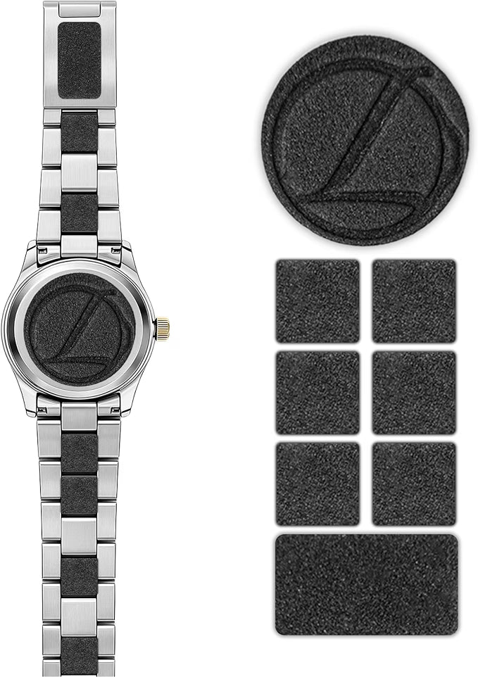 Linx Watch Accessories Watch Adjustment Cushions, Adhesive Leather Cushions for Watch Band Links, Clasp & Caseback, Custom Snug Fit for Metal Watch Bracelets