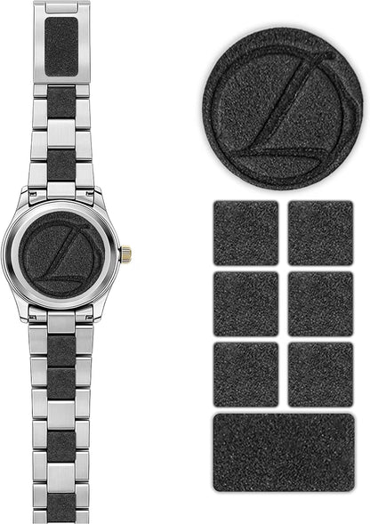 Linx Watch Accessories Watch Adjustment Cushions, Adhesive Leather Cushions for Watch Band Links, Clasp & Caseback, Custom Snug Fit for Metal Watch Bracelets