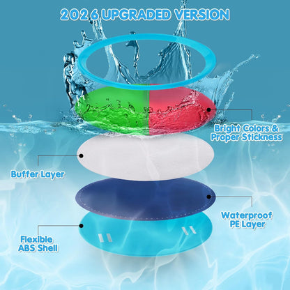 Ayeboovi Toss and Catch Ball Game Set, 4 Paddles with 4 Sticky Balls & Storage Bag, Outdoor Lawn, Beach & Yard Game for Kids & Families