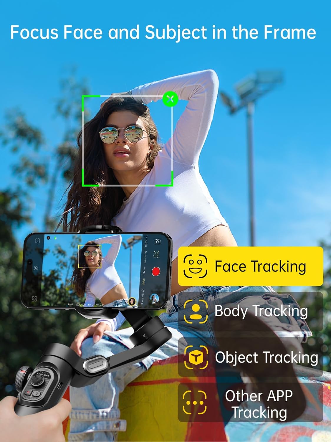 AOCHUAN Smart XE 3-Axis Phone Gimbal Stabilizer for iPhone