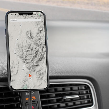 Peak Design Mobile Charging Car Mount, Black, Qi2 Charging, Mounts to Dash or Console, Connects to Peak Design Mobile Cases, MagSafe Compatible, for iPhone, Samsung and Google Pixel Phones