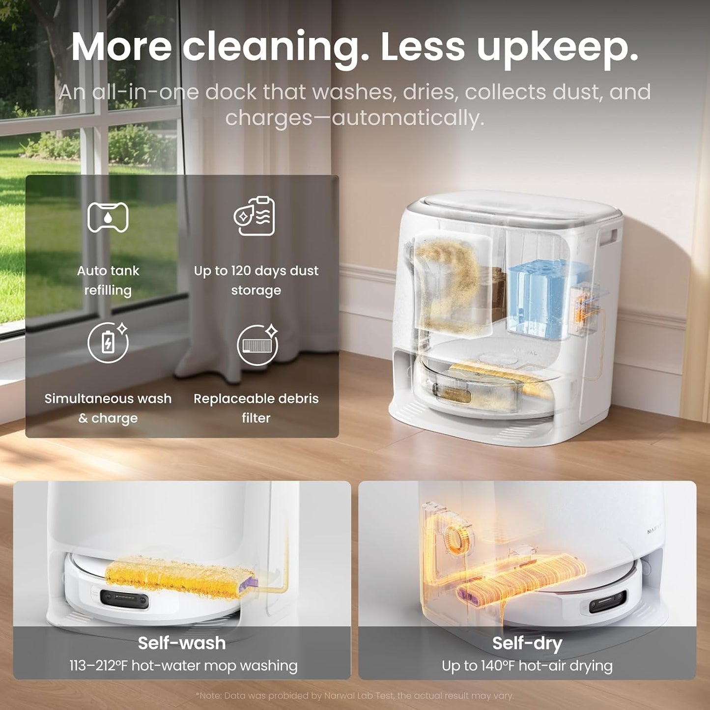 NARWAL Freo 20 Robot Vacuum and Mop, 31,000Pa, FlowWash Mop, TwinAI Obstacle Avoidance