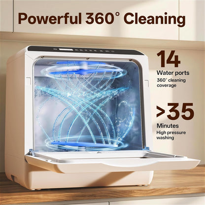 NOVETE Portable Countertop Dishwashers for Small Apartments