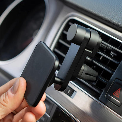 Peak Design Mobile Car Vent Mount | Black Universal Magnetic Smartphone Holder for Vehicle Air Vents, Portable Water-Resistant Aluminum Phone Mount