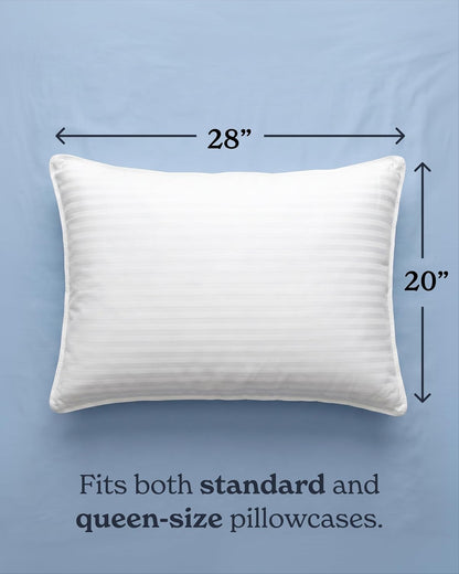 Beckham Hotel Collection Bed Pillows Standard/Queen Size Set of 2 Original Soft Down Alternative Pillow for Sleeping, Soft Support for Back, Stomach or Side Sleepers