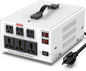 6000VA Step Up/Down Voltage Transformer Converter 110/120V to 220/240V Auto Input Recognition,3 US & 3 Universal Outlets, LCD Display,for Home Appliances,International Travel, Workshop, Power Tool