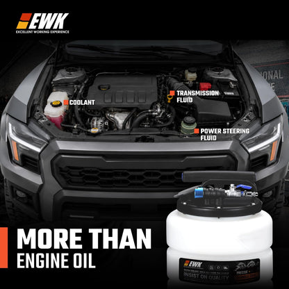 EWK 15L Pneumatic/Manual Oil Extractor Pump, EB0244 Fluid Evacuator for Engine Oil, ATF, Coolant & Power Steering Fluid, 40–170 PSI