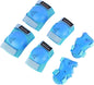 BOSONER Kids/Youth Knee Pads, Elbow Pads & Wrist Guards Set for Ages 3-15, Protective Gear for Roller Skating, Cycling, BMX, Skateboarding & Scooter Riding, Blue