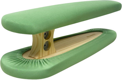 JELIMATE Padded Pants & Sleeve Ironing Board | Double-Sided Wooden Tailor Ironing Stool with Thick Cotton Padding