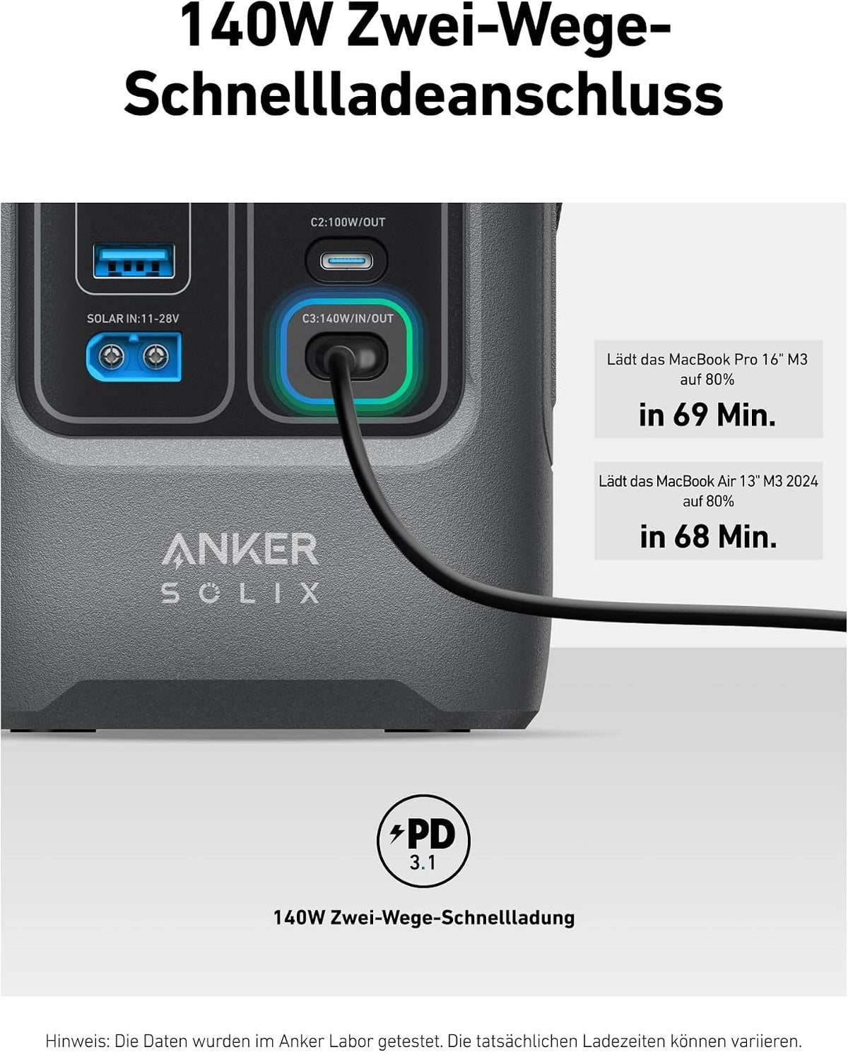 Anker SOLIX C200 DC Portable Power Station, 192Wh, 200W, Outdoor Camping 192Wh LiFePO4 Battery, 200W Solar Generator for UPS， Outdoor, Travel, and Emergency Use (No Wall Charger Included) Visit the Anker Store