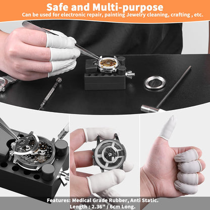 BYNIIUR 155-Piece Watch Repair Kit, Watch Link Removal & Battery Replacement Tool Set with XL 55mm Case Opener, Spring Bar Tools, Screwdrivers & Carrying Case