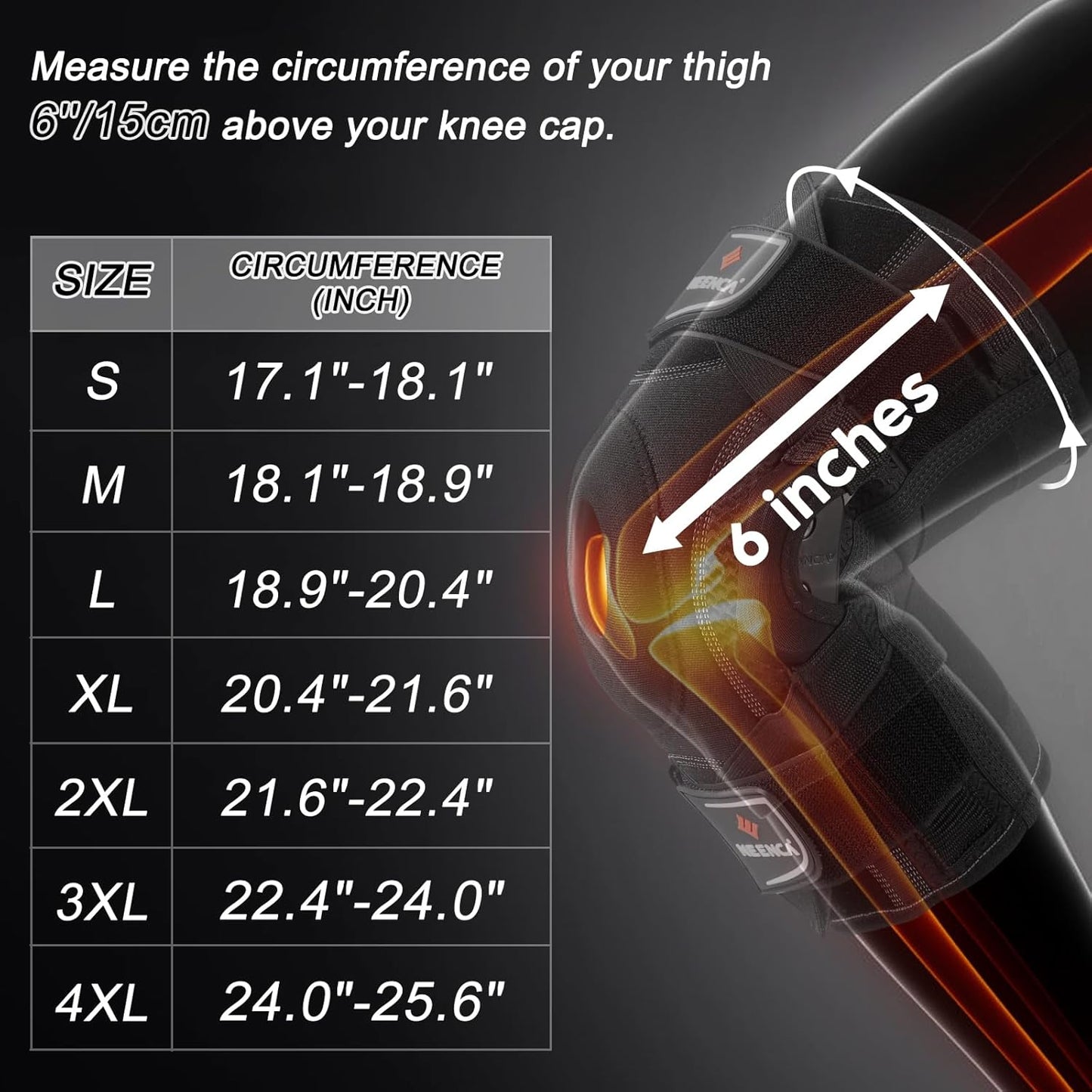 NEENCA Professional Knee Brace, Hinged Knee Support for Women & Men Relief
