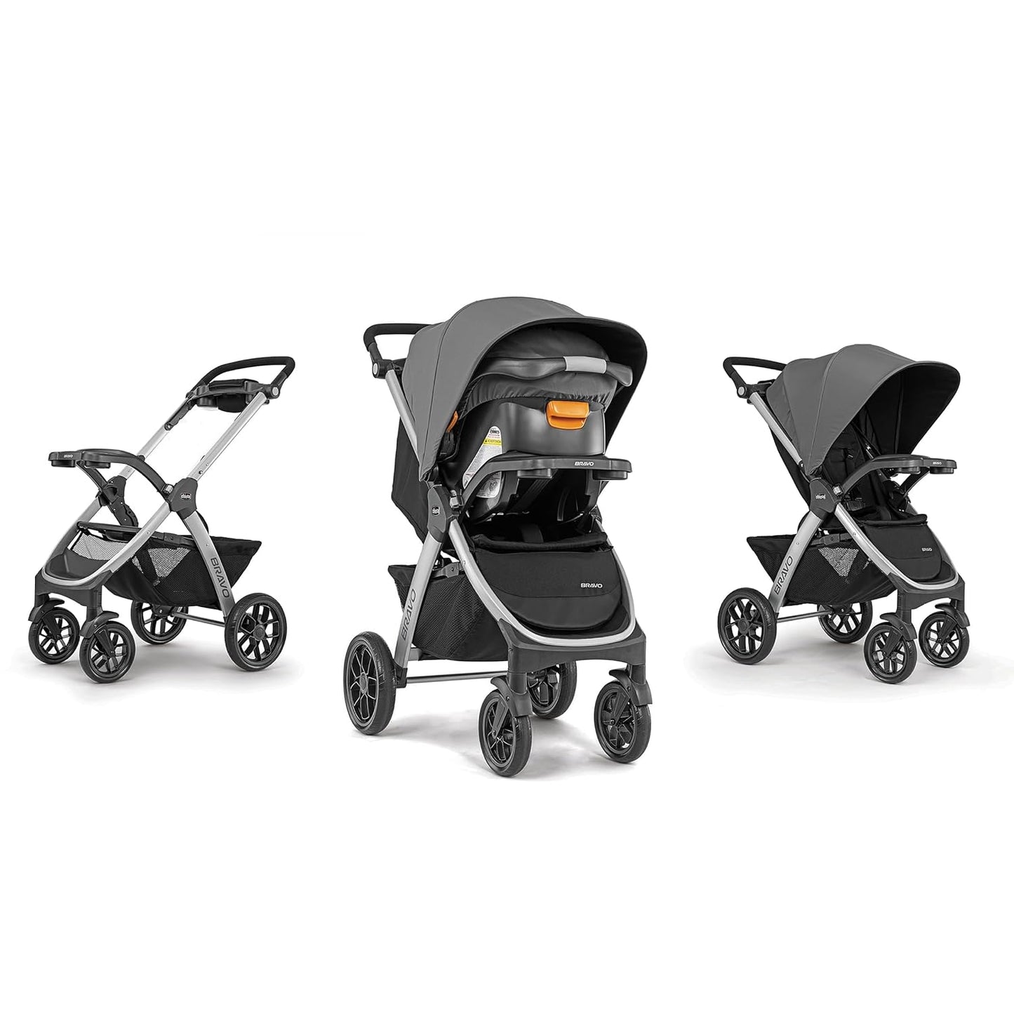 Chicco Bravo 3-in-1 Travel System with KeyFit 30 Infant Car Seat & Base, Camden