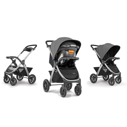 Chicco Bravo 3-in-1 Travel System with KeyFit 30 Infant Car Seat & Base, Camden