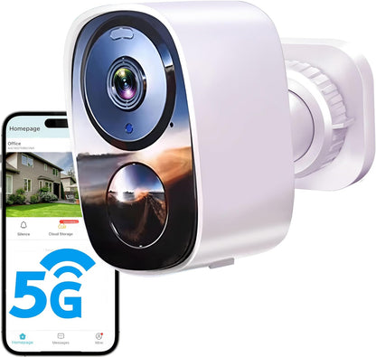 HITELLARCAM CB54W 2K Wireless Security Camera, Indoor & Outdoor WiFi Camera with Full-Color Night Vision, AI Motion Detection, 2-Way Audio, Free Cloud Storage, 5200mAh Battery
