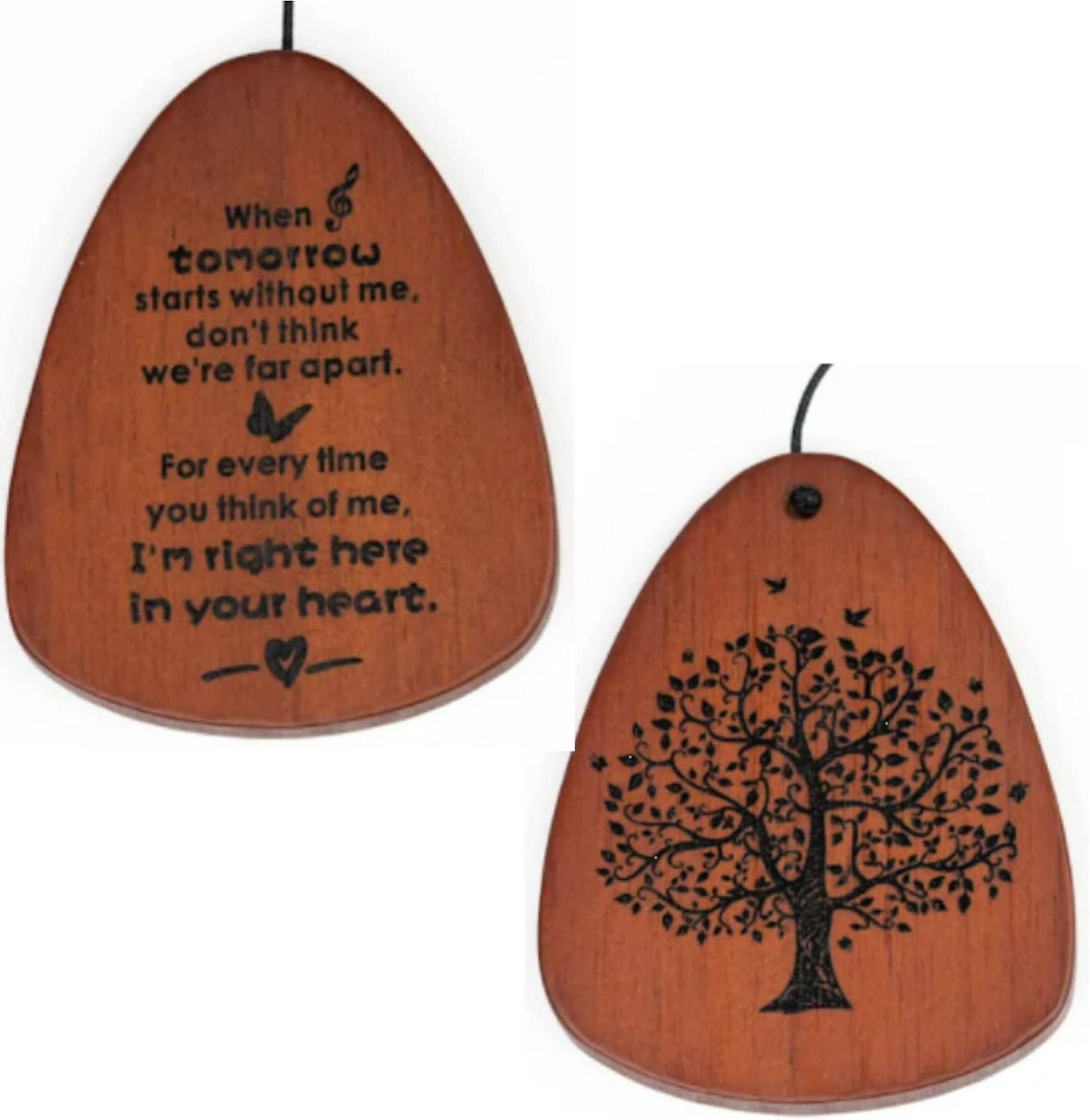 Memorial Wind Chimes with Sympathy Greeting Card, 32-Inch Outdoor Garden Wind Chime for Loss of a Loved One