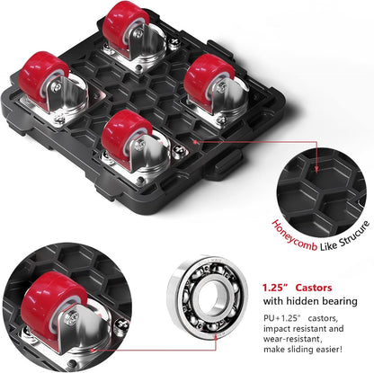ONEON Furniture Mover with Wheels & Aux. Lifter-Connect Dolly 360° Rotation Wheels Furniture Dolly for Moving Sliding Heavy Furniture, Appliances, 660 LB Max Load Capacity Visit the ONEON Store