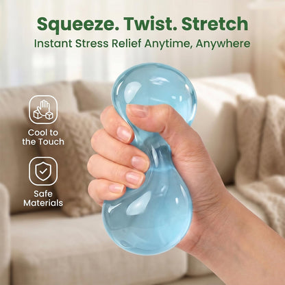 HyperionFlo Essentials 6-Piece Soft Stress-Relief Fidget Toy Set, Slow-Rising Squishy Sensory Toys, Portable Party Favors
