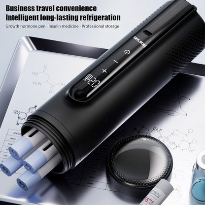"Portable Rechargeable Cooling Cup, Adjustable Temperature Control 0-18C, for Travel Smart Temperature Control Rechargeable Cooling Cup for Beverages Perfect for Travel and Outdoor"