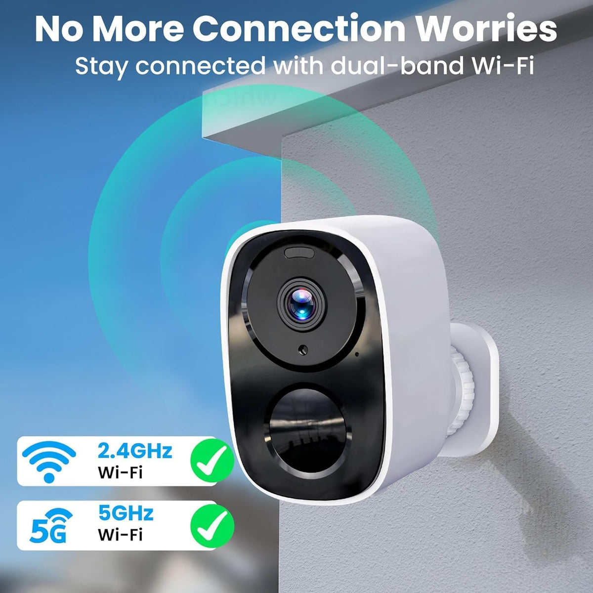 HITELLARCAM CB54W 2K Wireless Security Camera, Indoor & Outdoor WiFi Camera with Full-Color Night Vision, AI Motion Detection, 2-Way Audio, Free Cloud Storage, 5200mAh Battery