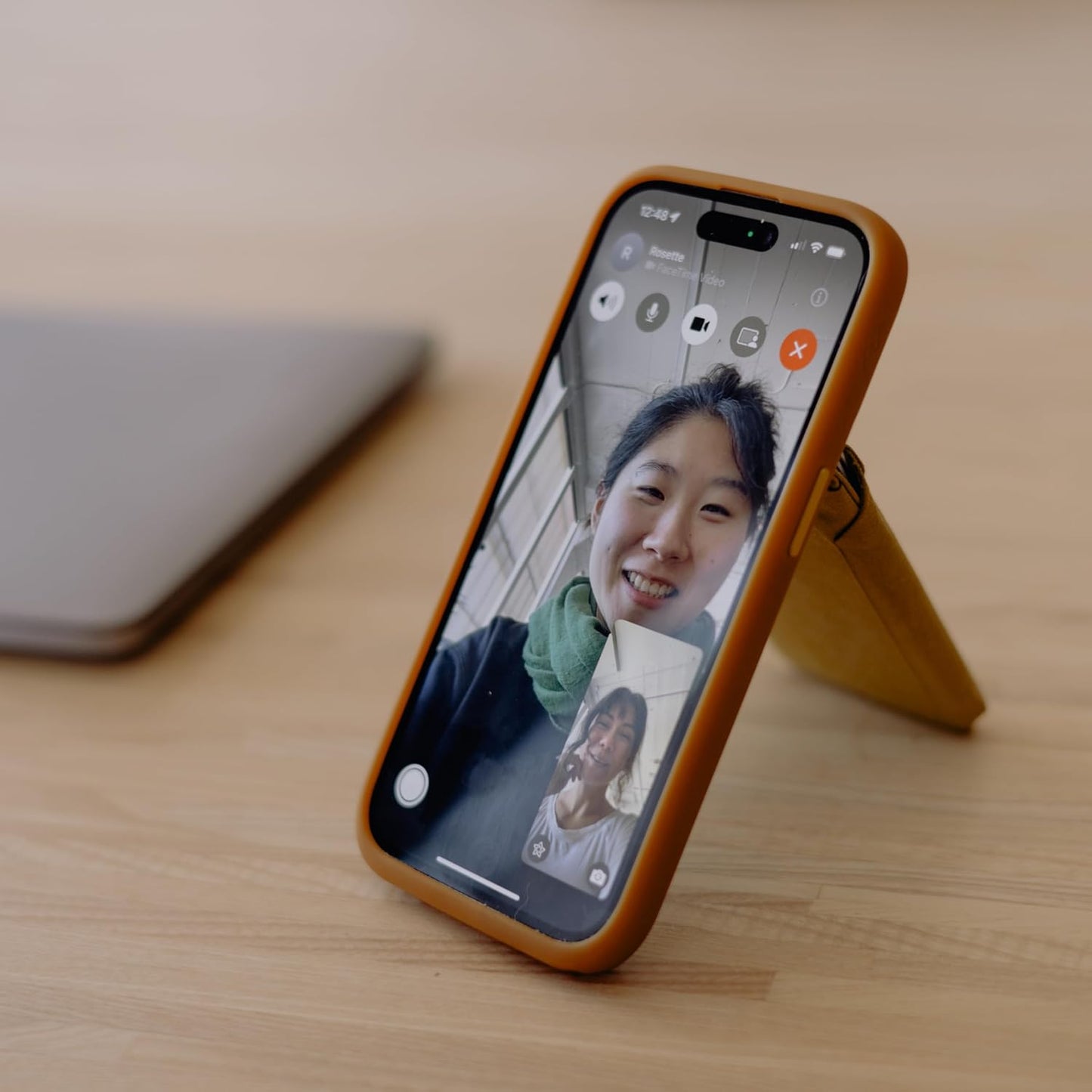 Peak Design Mobile Stand Wallet, Sage, Slim Profile, On-Demand Stand, Weatherproof Nylon Fabric, Connects to Mobile Cases, MagSafe Compatible, for iPhone, Samsung and Google Phones