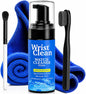 WristClean Royal Watch Cleaning Kit, 5-Piece Watch Cleaning Set with 100ML Foam Cleaner, Drying Towel, 2 Non-Scratch Brushes & Microfiber Pouch, USA Made