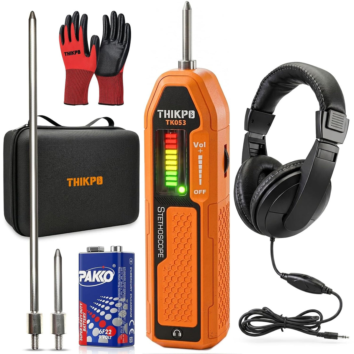 Car Mechanic Stethoscope,Automotive Electronic Stethoscope,Noise Finder. with Headset, Long & Short Probes, 20Hz-20kHz , Diagnostic for Car Truck Motorcycle Engine Chassis Vehicle Body & Pipeline