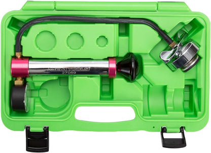 OEMTOOLS 27069 Cooling System Pressure Test Pump for Most Cooling Systems Cooling System Pressure Tester w/ Storage Case, Easy Lever Style Pressure Relief Valve, Works Most Cooling System Adapters