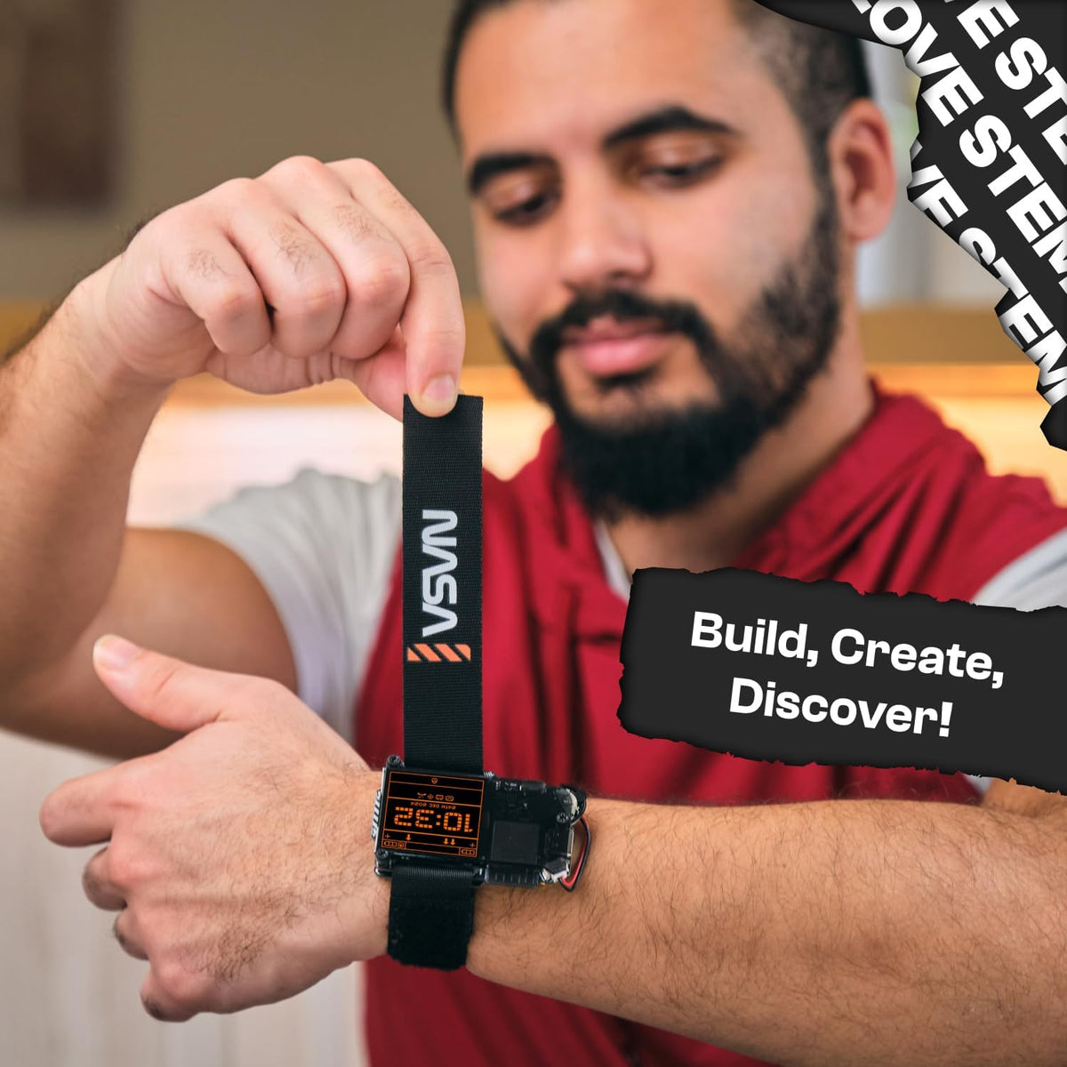 NASA Artemis DIY Smartwatch Kit | Learn Coding, Electronics & Wearable Tech | STEM Gift for Kids & Teens (Ages 9+)