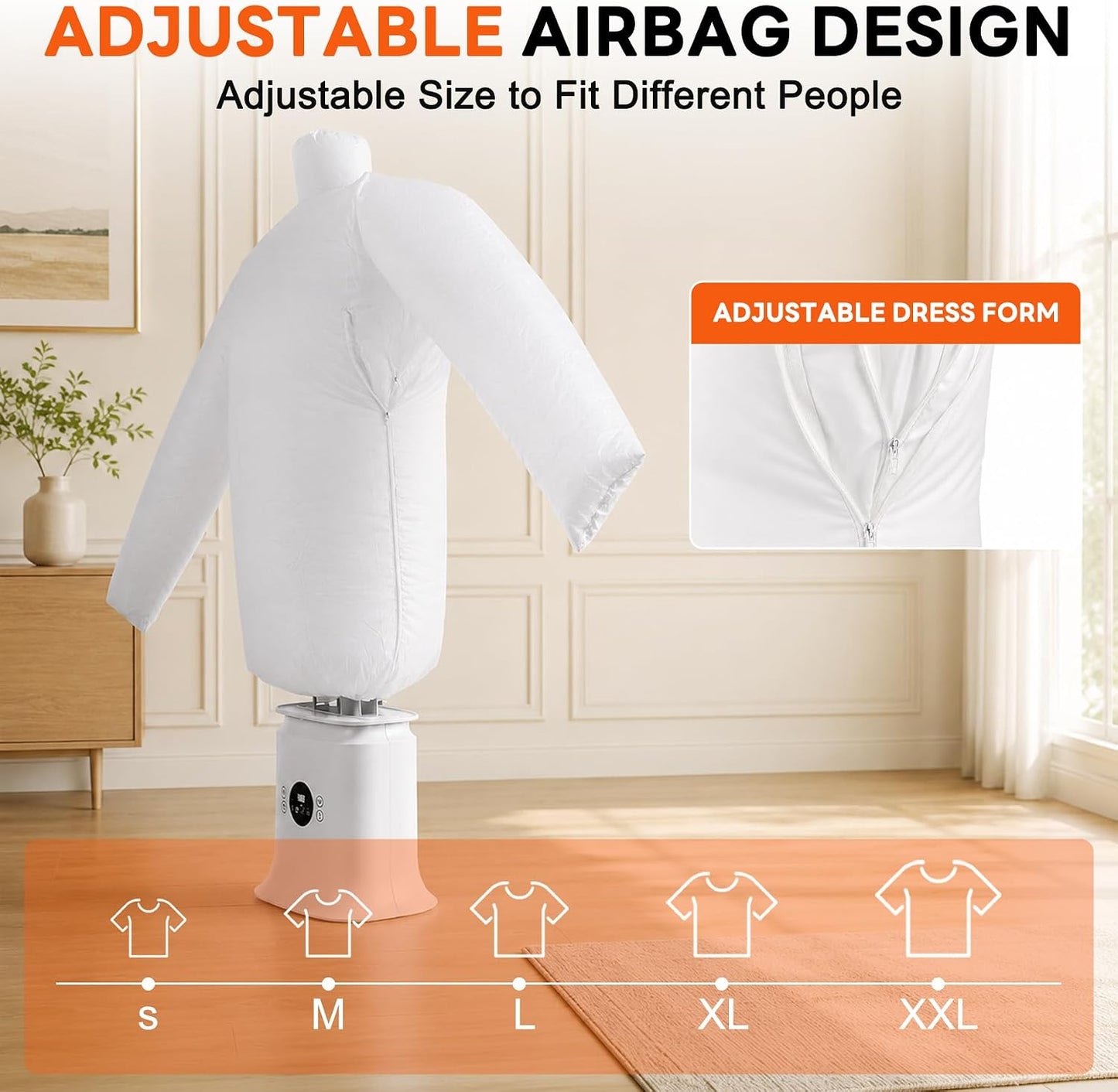 Automatic Ironing Machine, Portable Hands-Free Dryer & Wrinkle Remover
